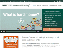 Tablet Screenshot of fairviewlending.com